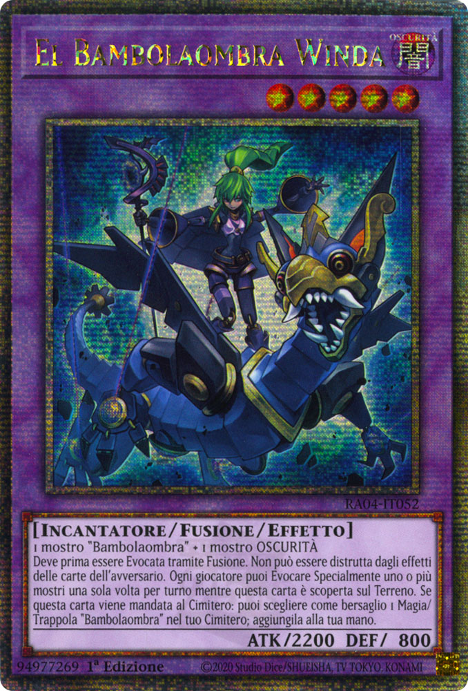 RA04-IT052 El Bambolaombra Winda Rara Segreta Quarto di Secolo 1a Edizione (IT) -NEAR MINT-