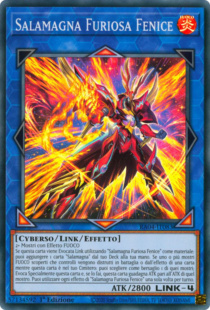 RA04-IT083 Salamagna Furiosa Fenice Super Rara 1a Edizione (IT) -NEAR MINT-