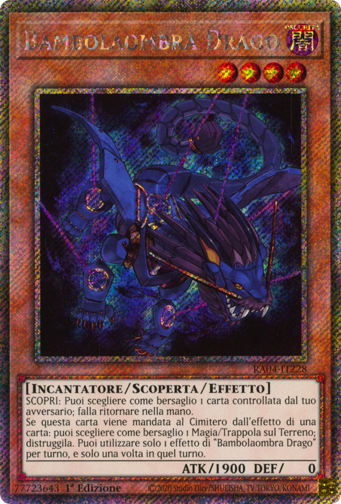 RA04-IT228 Bambolaombra Drago Platinum Segreta 1a Edizione (IT) -NEAR MINT-