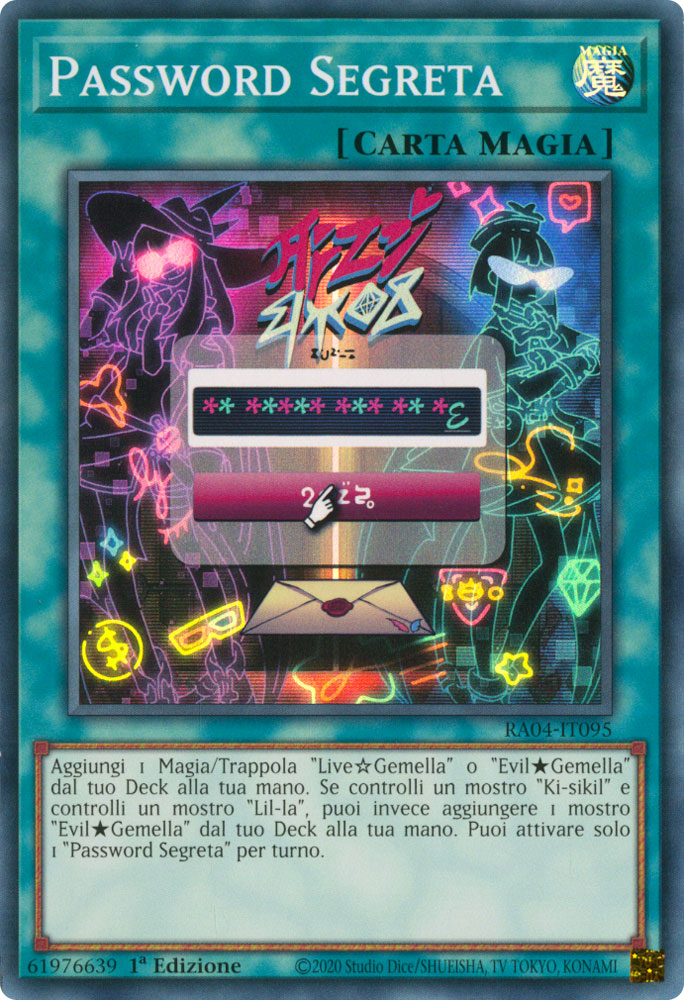 RA04-IT095 Password Segreta Super Rara 1a Edizione (IT) -NEAR MINT-