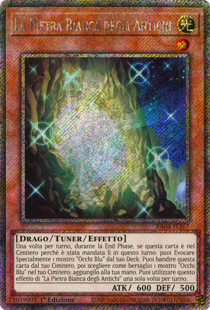 RA04-IT267 La Pietra Bianca degli Antichi Platinum Segreta 1a Edizione (IT) -NEAR MINT-