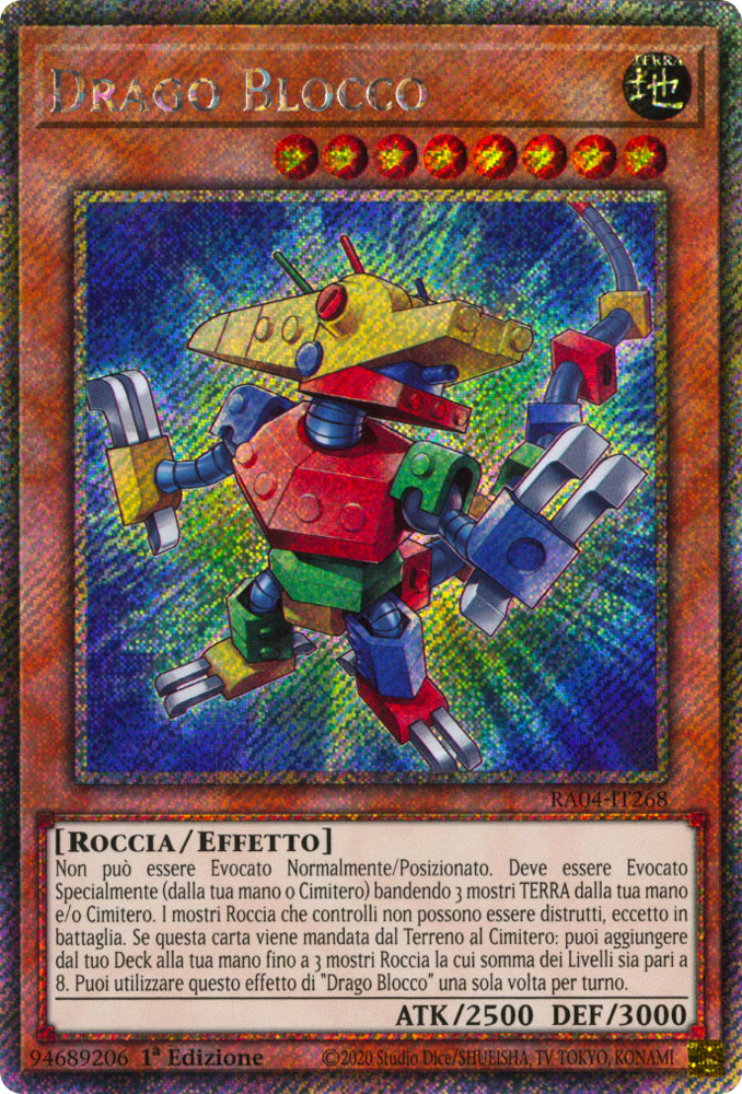 RA04-IT268 Drago Blocco Platinum Segreta 1a Edizione (IT) -NEAR MINT-