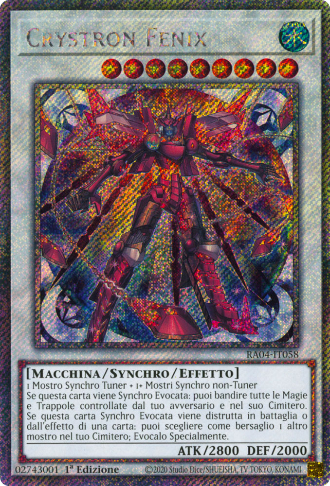 RA04-IT058 Crystron Fenix Platinum Segreta 1a Edizione (IT) -NEAR MINT-