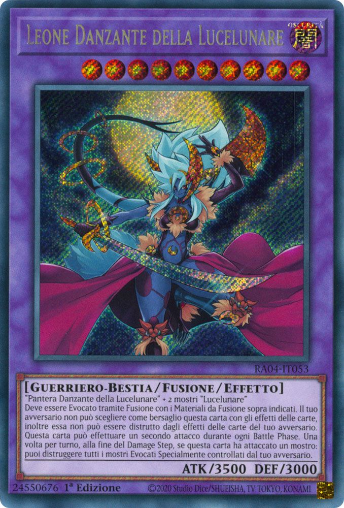 RA04-IT053 Leone Danzante della Lucelunare Rara Segreta 1a Edizione (IT) -NEAR MINT-