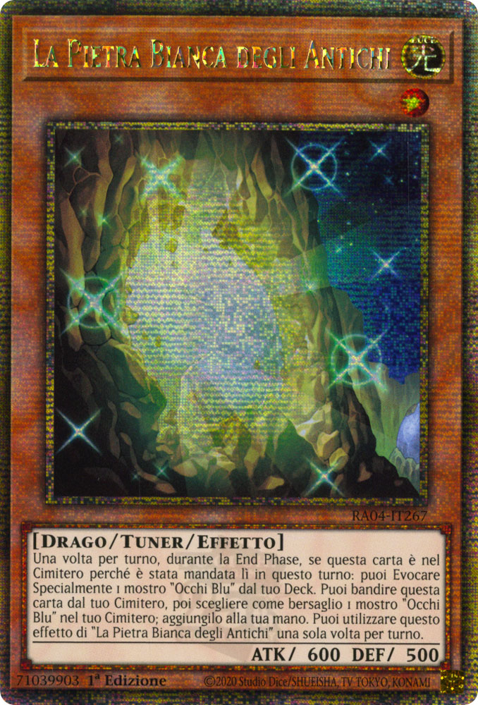 RA04-IT267 La Pietra Bianca degli Antichi Rara Segreta Quarto di Secolo 1a Edizione (IT) -NEAR MINT-