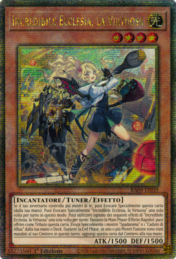 RA04-IT039 Incredibile Ecclesia, la Virtuosa (Versione Alternativa) Rara Segreta Quarto di Secolo 1a Edizione (IT) -NEAR MINT-