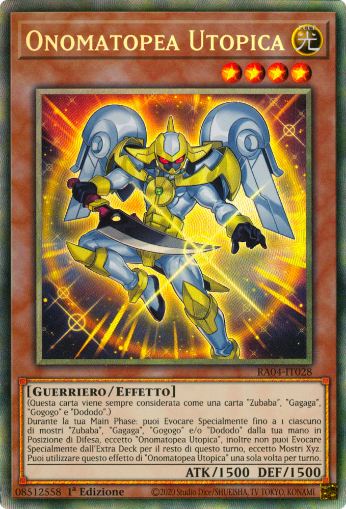 RA04-IT028 Onomatopea Utopica Rara Collector 1a Edizione (IT) -NEAR MINT-