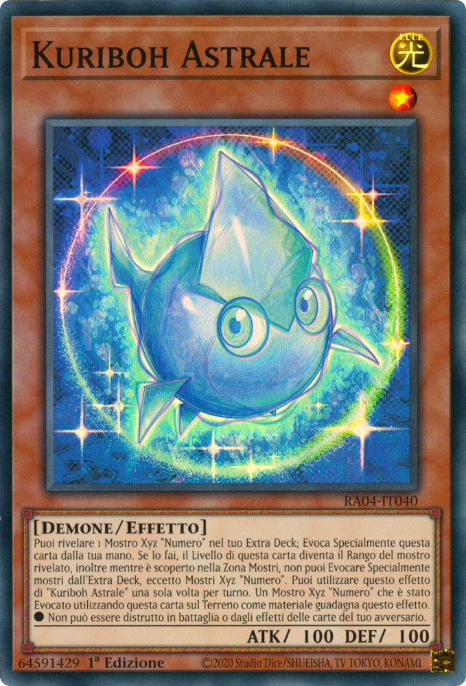 RA04-IT040 Kuriboh Astrale Super Rara 1a Edizione (IT) -NEAR MINT-