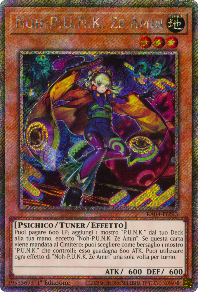 RA04-IT293 Noh-P.U.N.K. Ze Amin Platinum Segreta 1a Edizione (IT) -NEAR MINT-