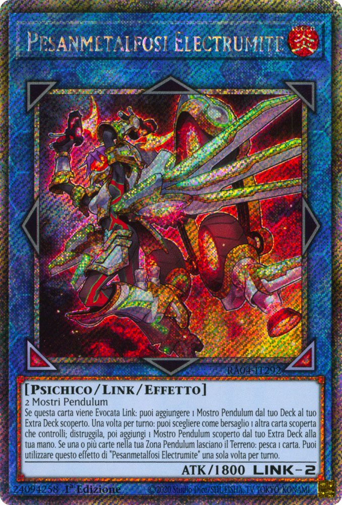 RA04-IT292 Pesanmetalfosi Electrumite Platinum Segreta 1a Edizione (IT) -NEAR MINT-