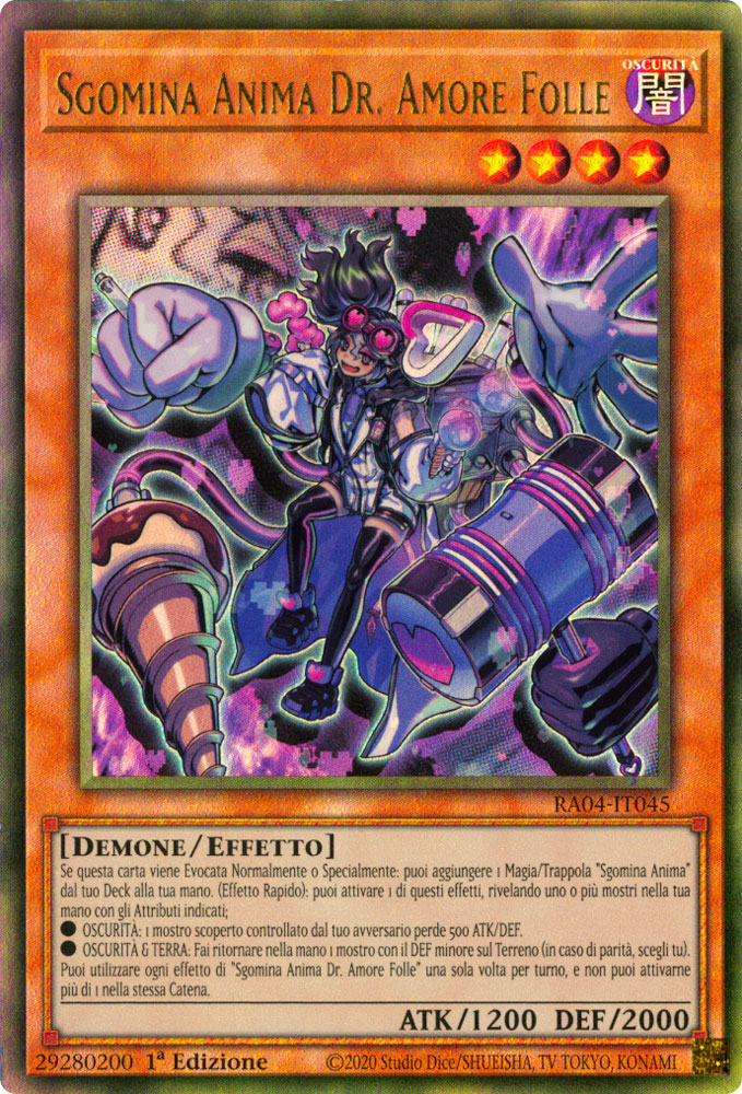 RA04-IT045 Sgomina Anima Dr. Amore Folle Rara Ultimate 1a Edizione (IT) -NEAR MINT-