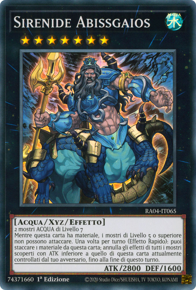 RA04-IT065 Sirenide Abissgaios Super Rara 1a Edizione (IT) -NEAR MINT-
