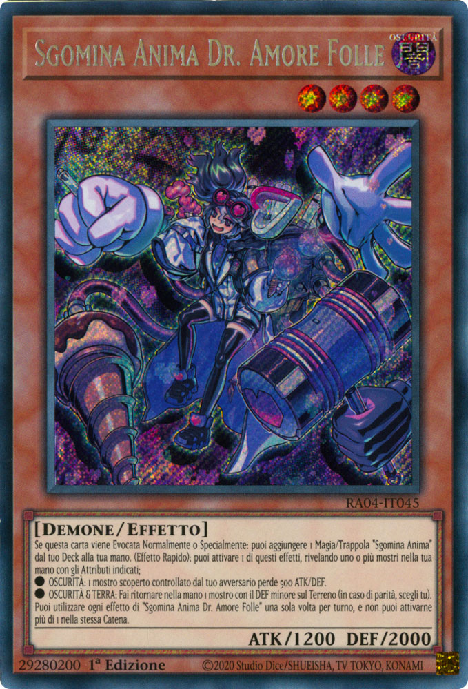 RA04-IT045 Sgomina Anima Dr. Amore Folle Rara Segreta 1a Edizione (IT) -NEAR MINT-