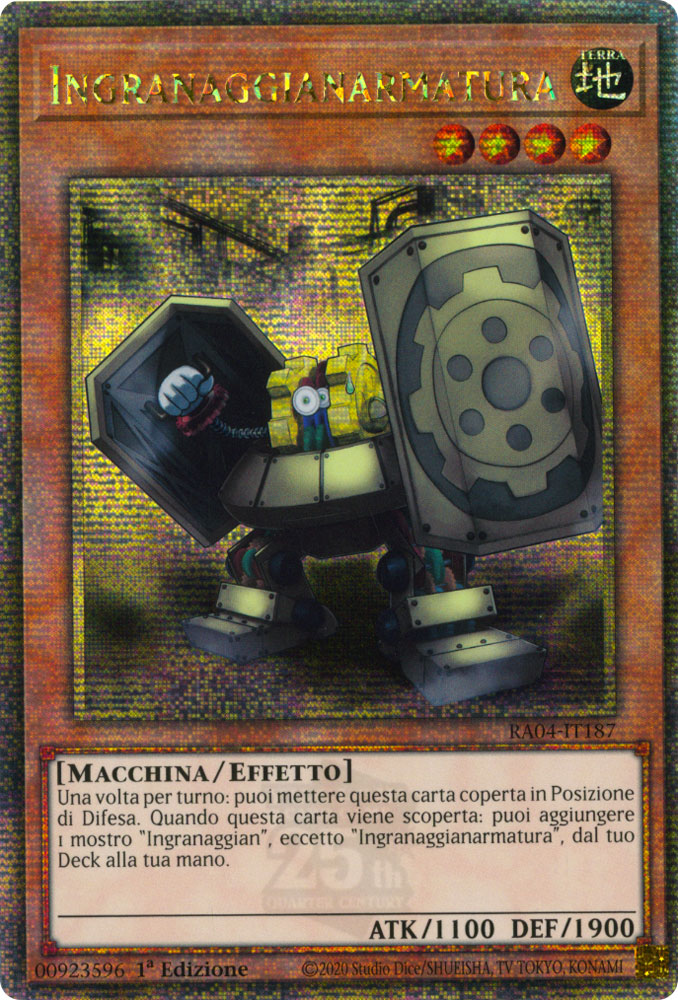 RA04-IT187 Ingranaggianarmatura Rara Segreta Quarto di Secolo 1a Edizione (IT) -NEAR MINT-