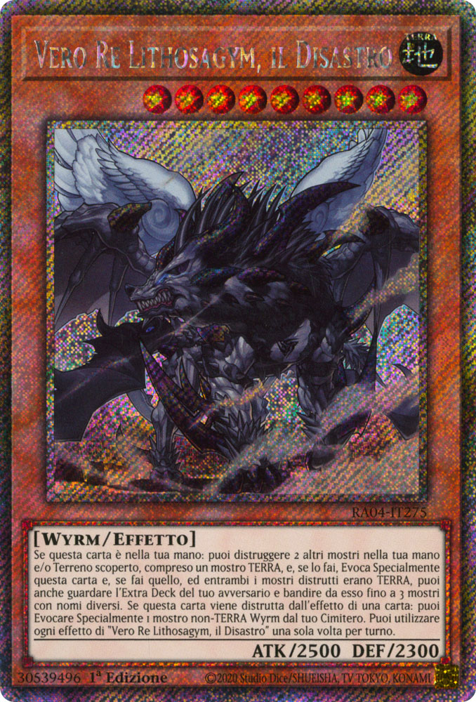 RA04-IT275 Vero Re Lithosagym, il Disastro Platinum Segreta 1a Edizione (IT) -NEAR MINT-