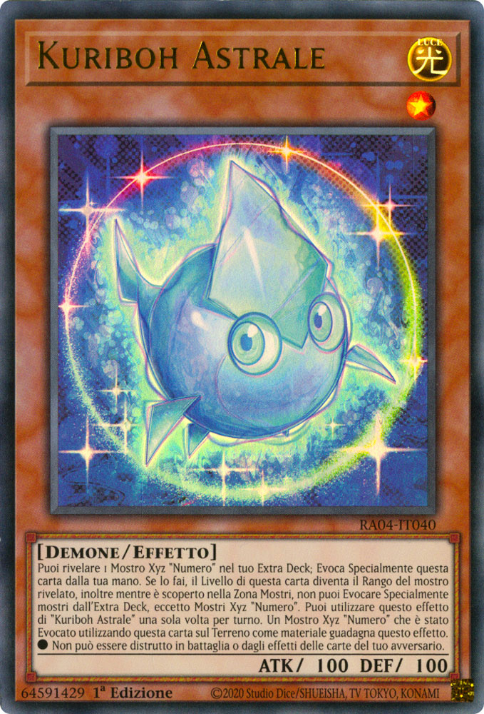 RA04-IT040 Kuriboh Astrale Ultra Rara 1a Edizione (IT) -NEAR MINT-