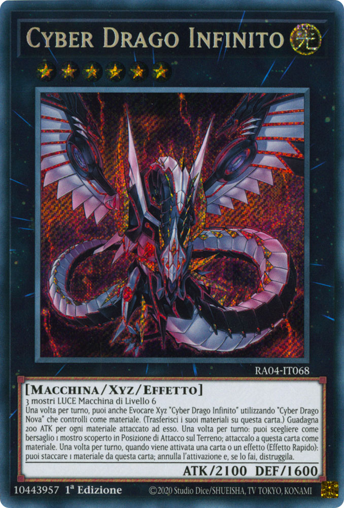 RA04-IT068 Cyber Drago Infinito Rara Segreta 1a Edizione (IT) -NEAR MINT-