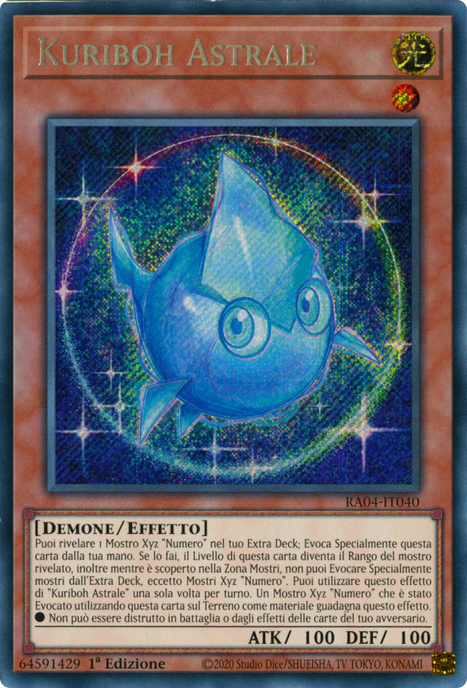 RA04-IT040 Kuriboh Astrale Rara Segreta 1a Edizione (IT) -NEAR MINT-