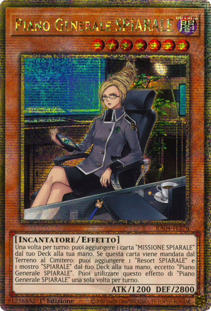 RA04-IT276 Piano Generale SPIARALE Rara Segreta Quarto di Secolo 1a Edizione (IT) -NEAR MINT-