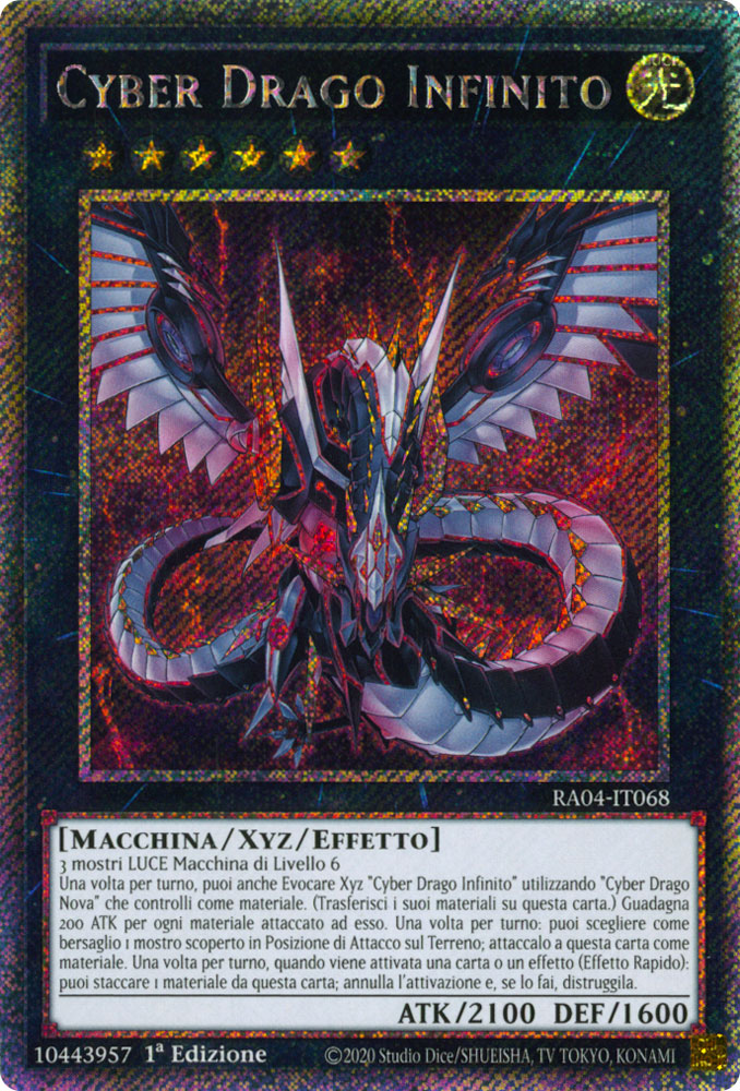 RA04-IT068 Cyber Drago Infinito Platinum Segreta 1a Edizione (IT) -NEAR MINT-