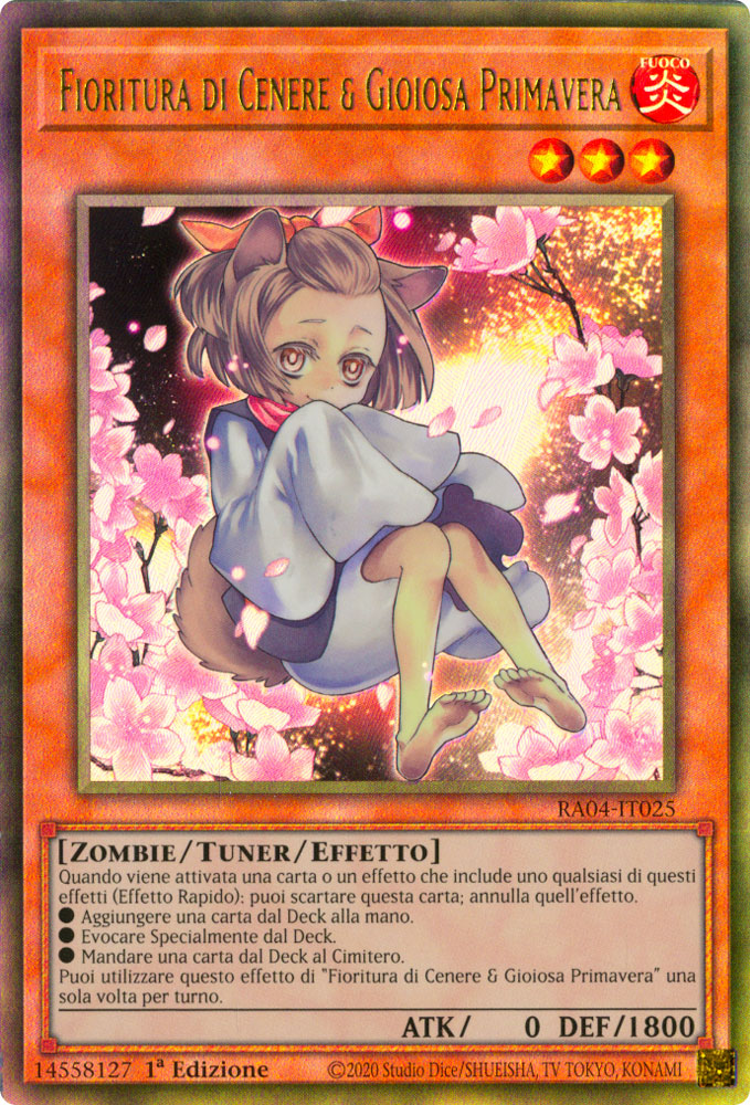 RA04-IT025 Fioritura di Cenere & Gioiosa Primavera (Versione Alternativa) Rara Ultimate 1a Edizione (IT) -NEAR MINT-