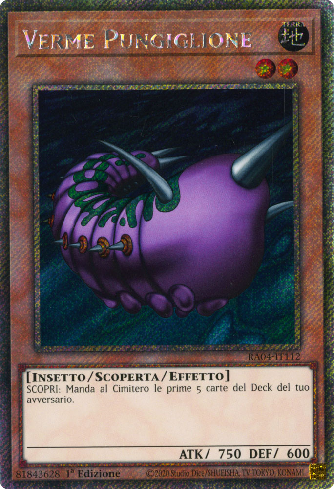 RA04-IT112 Verme Pungiglione Platinum Segreta 1a Edizione (IT) -NEAR MINT-