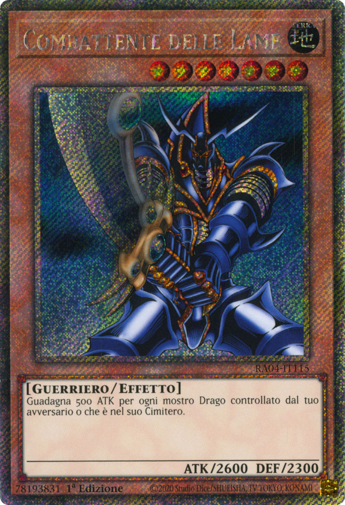 RA04-IT115 Combattente delle Lame Platinum Segreta 1a Edizione (IT) -NEAR MINT-