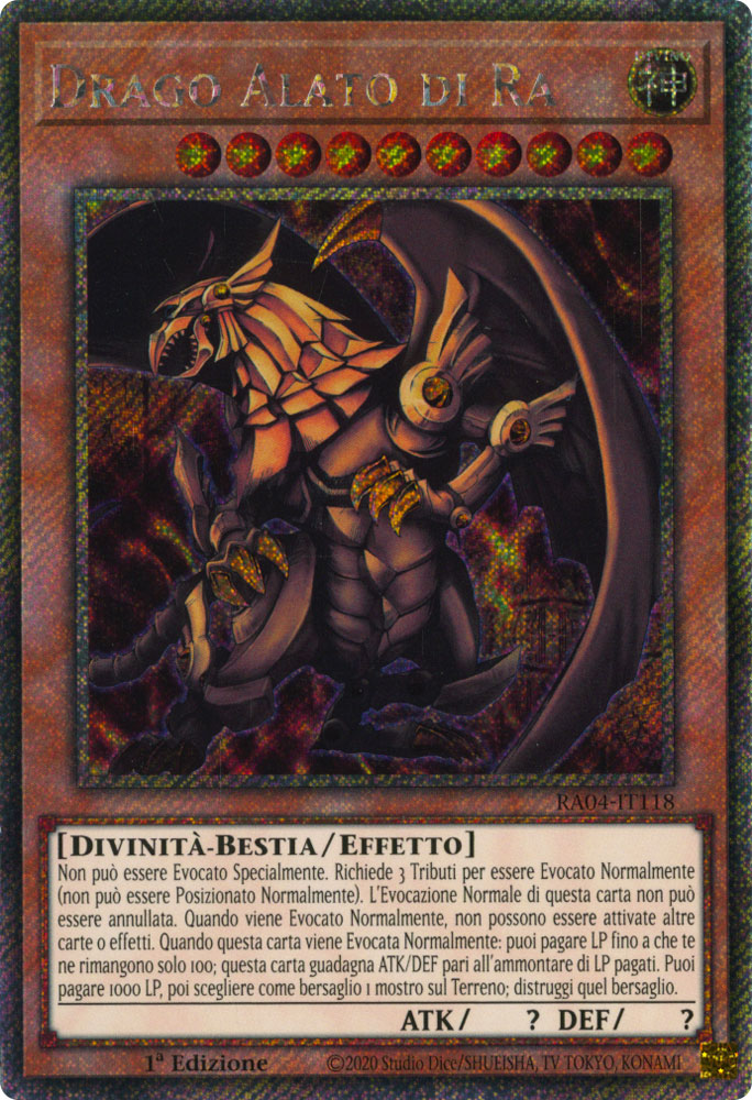 RA04-IT118 Drago Alato di Ra Platinum Segreta 1a Edizione (IT) -NEAR MINT-