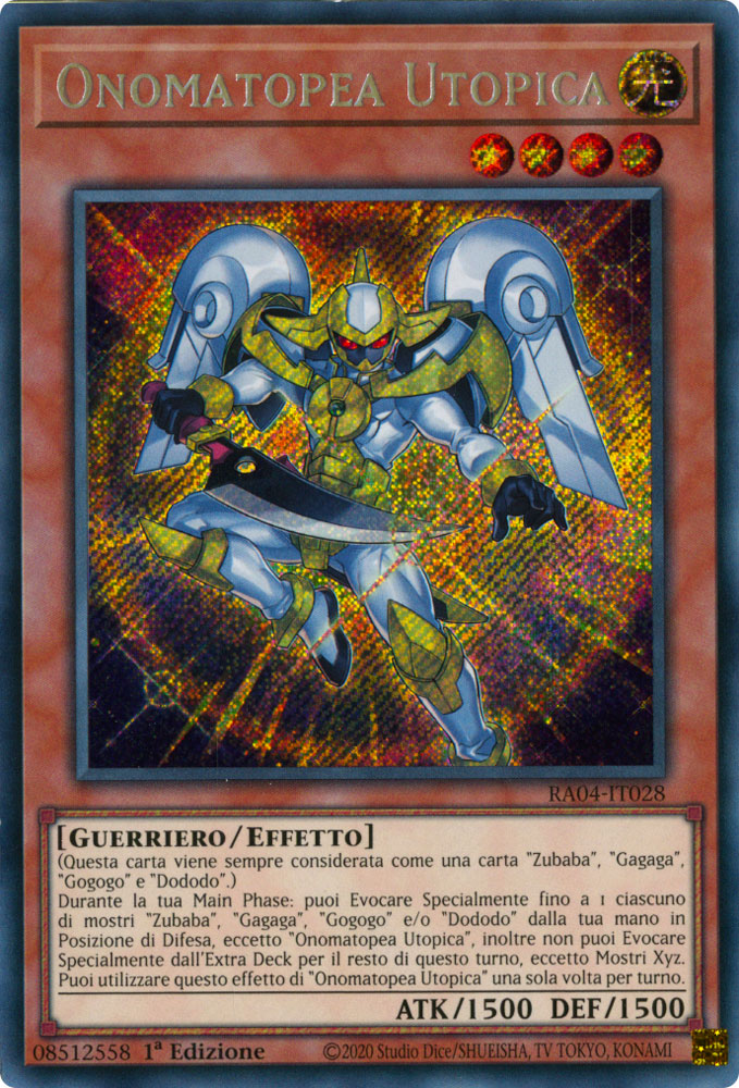 RA04-IT028 Onomatopea Utopica Rara Segreta 1a Edizione (IT) -NEAR MINT-