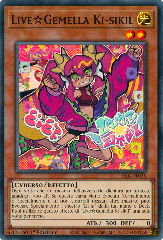 RA04-IT035 Live Gemella  Ki-sikil Super Rara 1a Edizione (IT) -NEAR MINT-