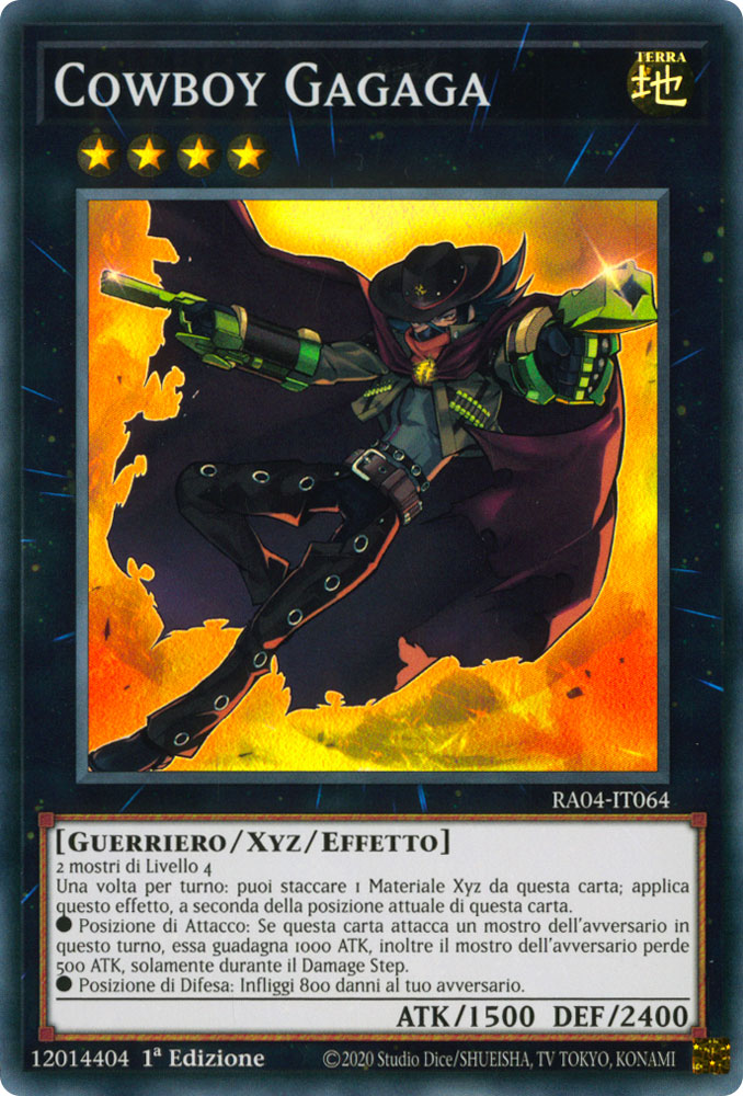 RA04-IT064 Cowboy Gagaga Super Rara 1a Edizione (IT) -NEAR MINT-