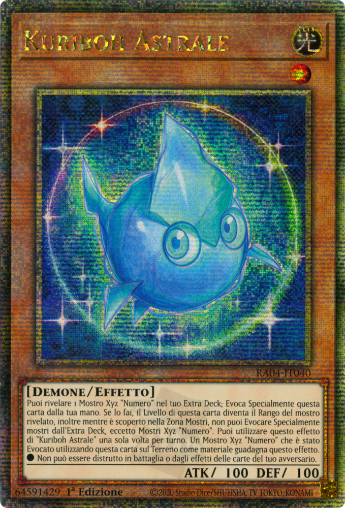 RA04-IT040 Kuriboh Astrale Rara Segreta Quarto di Secolo 1a Edizione (IT) -NEAR MINT-