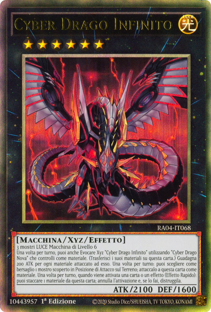 RA04-IT068 Cyber Drago Infinito Rara Ultimate 1a Edizione (IT) -NEAR MINT-