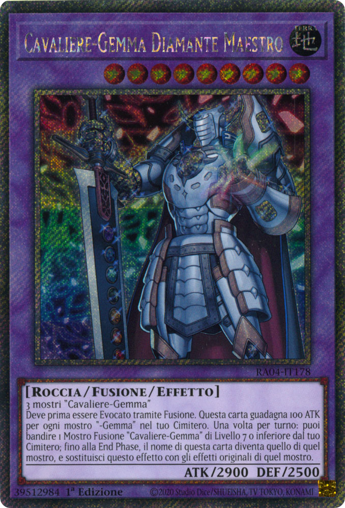 RA04-IT178 Cavaliere-Gemma Diamante Maestro Platinum Segreta 1a Edizione (IT) -NEAR MINT-