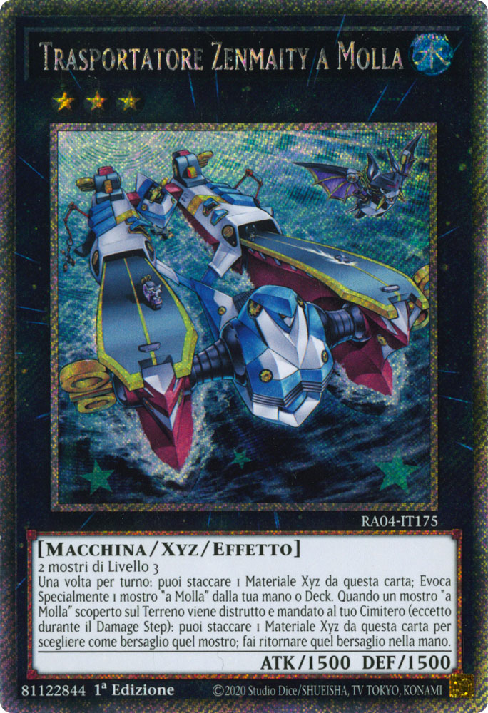 RA04-IT175 Trasportatore Zenmaity a  Molla Platinum Segreta 1a Edizione (IT) -NEAR MINT-