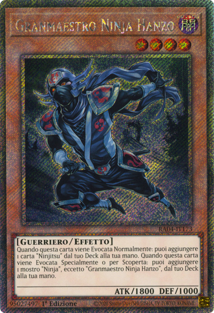 RA04-IT173 Granmaestro Ninja Hanzo Platinum Segreta 1a Edizione (IT) -NEAR MINT-