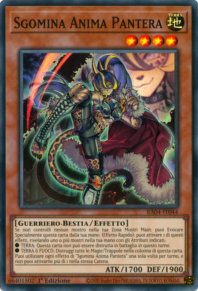 RA04-IT044 Sgomina Anima Pantera Super Rara 1a Edizione (IT) -NEAR MINT-