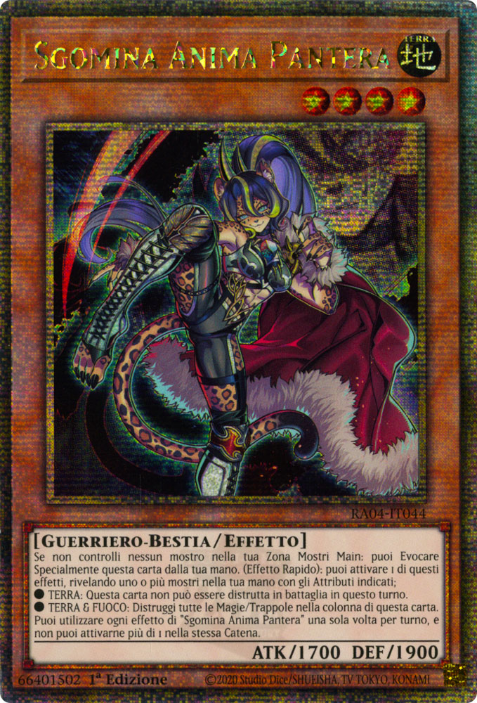 RA04-IT044 Sgomina Anima Pantera Rara Segreta Quarto di Secolo 1a Edizione (IT) -NEAR MINT-