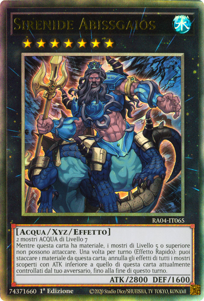 RA04-IT065 Sirenide Abissgaios Rara Ultimate 1a Edizione (IT) -NEAR MINT-