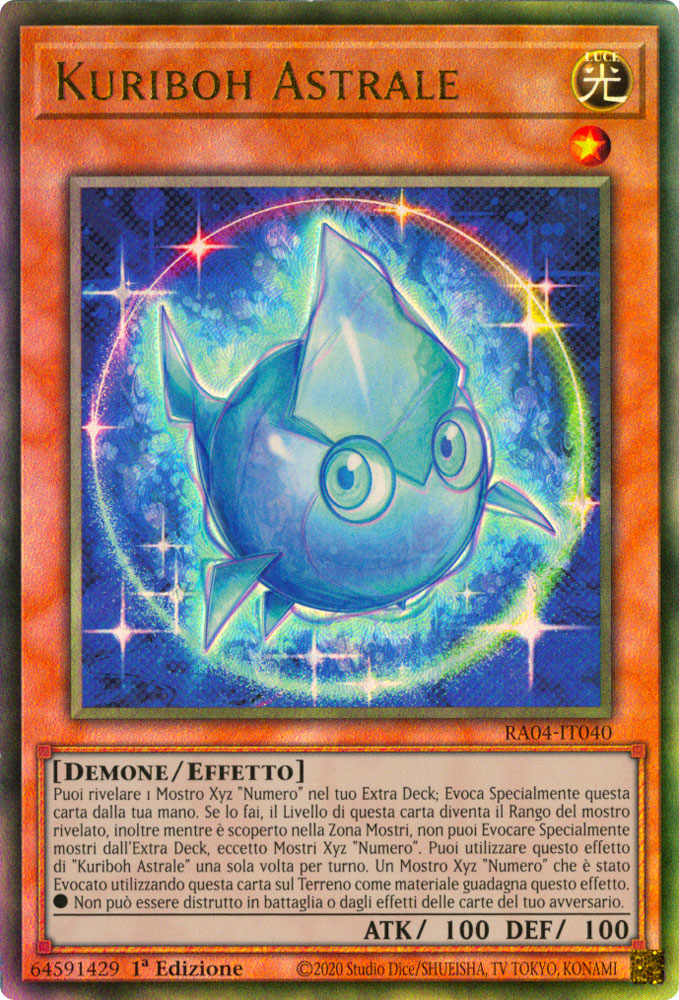 RA04-IT040 Kuriboh Astrale Rara Ultimate 1a Edizione (IT) -NEAR MINT-