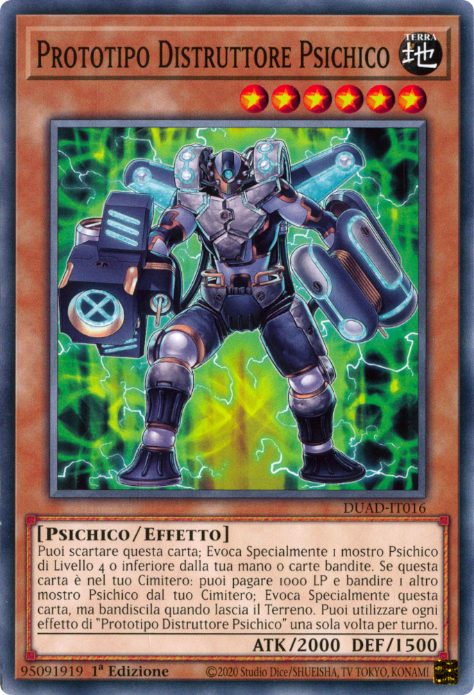 DUAD-IT016 Prototipo Distruttore Psichico Comune 1a Edizione (IT) -NEAR MINT-