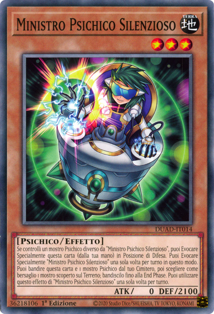 DUAD-IT014 Ministro Psichico Silenzioso Comune 1a Edizione (IT) -NEAR MINT-