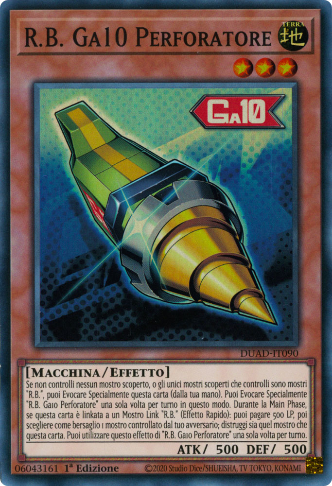 DUAD-IT090 R.B. Ga10 Perforatore Super Rara 1a Edizione (IT) -NEAR MINT-