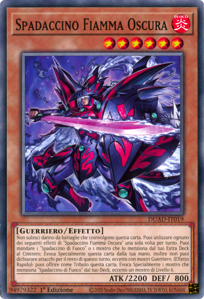 DUAD-IT019 Spadaccino Fiamma Oscura Comune 1a Edizione (IT) -NEAR MINT-