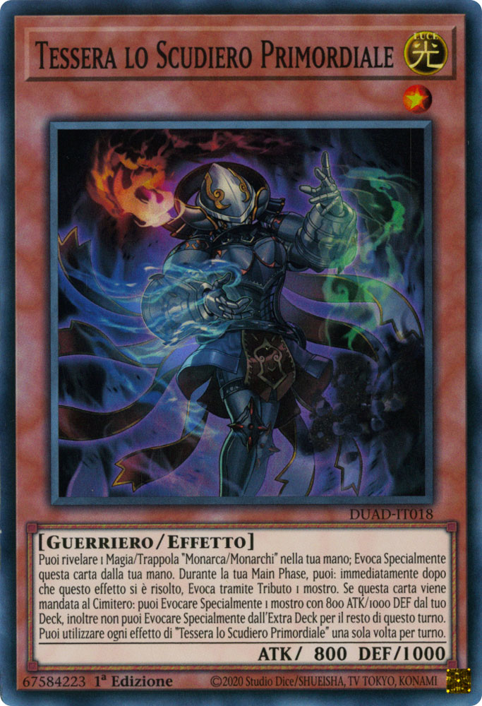DUAD-IT018 Tessera lo Scudiero Primordiale Super Rara 1a Edizione (IT) -NEAR MINT-