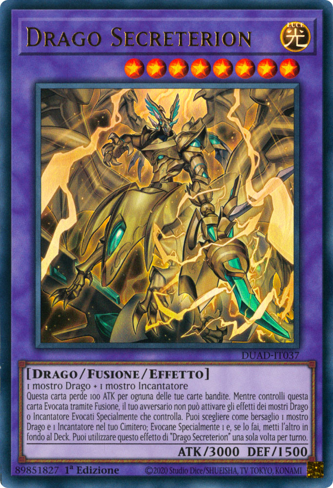 DUAD-IT037 Drago Secreterion Ultra Rara 1a Edizione (IT) -NEAR MINT-