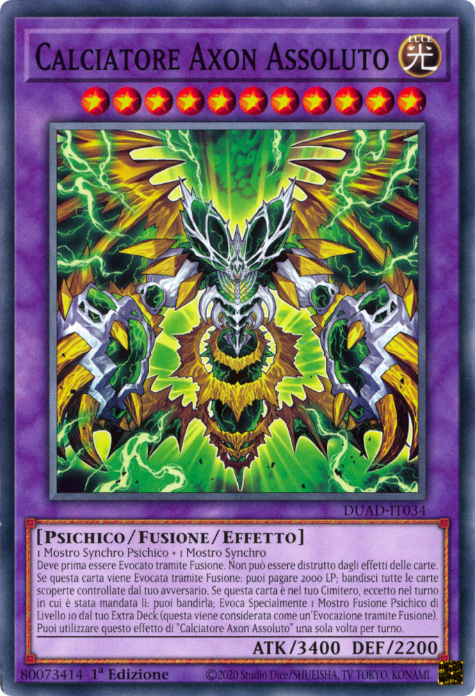 DUAD-IT034 Calciatore Axon Assoluto Comune 1a Edizione (IT) -NEAR MINT-