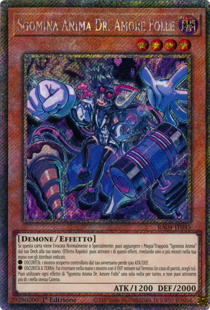 RA04-IT045 Sgomina Anima Dr. Amore Folle Platinum Segreta 1a Edizione (IT) -NEAR MINT-
