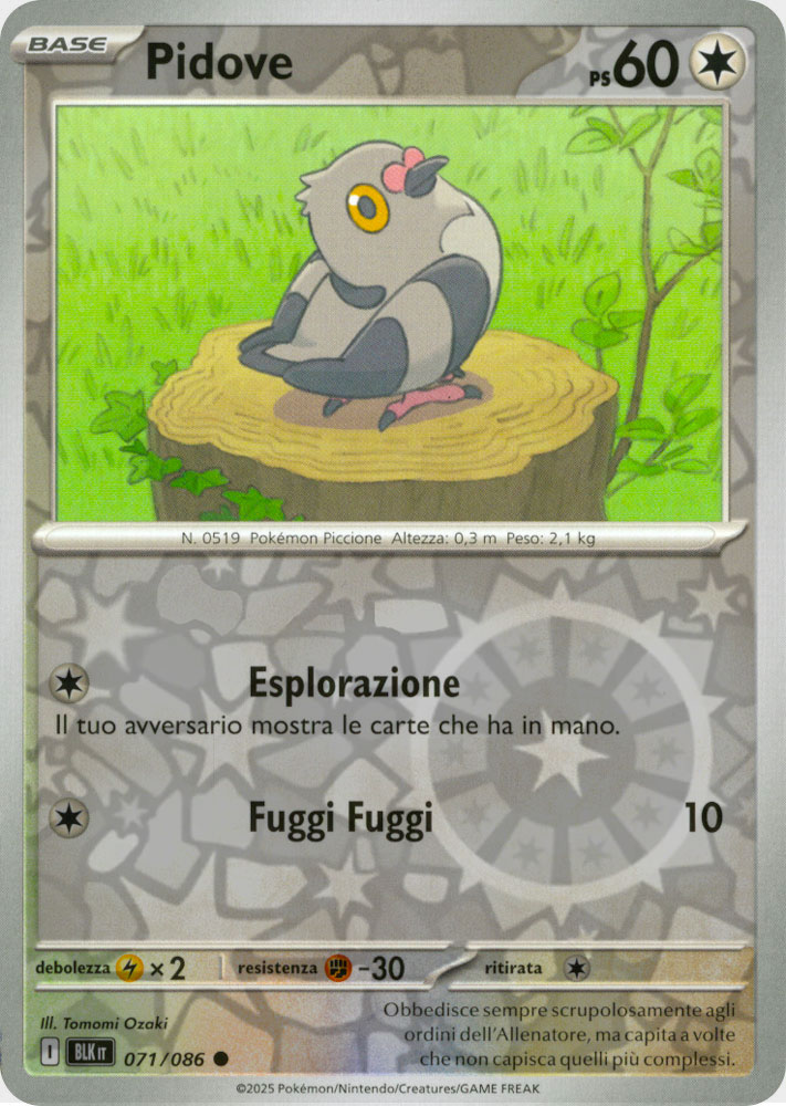 071 / 086 Pidove Comune foil reverse (IT) -NEAR MINT-