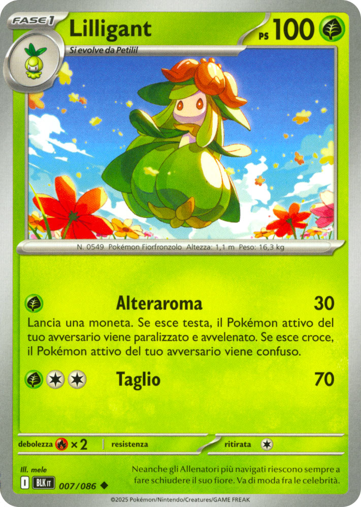 007 / 086 Lilligant Non Comune normale (IT) -NEAR MINT-